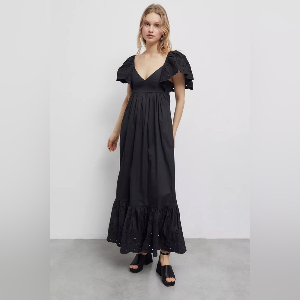 En saison urban outfitters ruffle trim maxi dress nwot - Picture 2 of 3